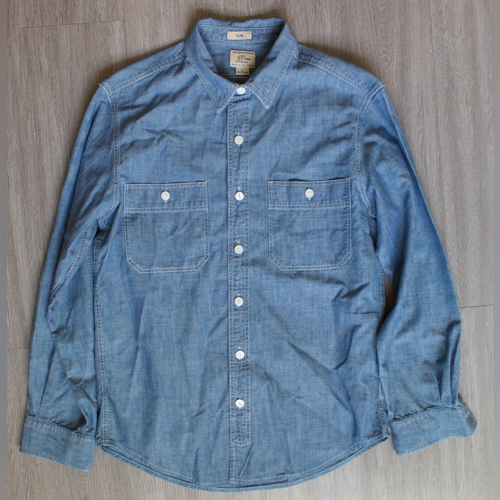 Men's Blue Denim Shirt